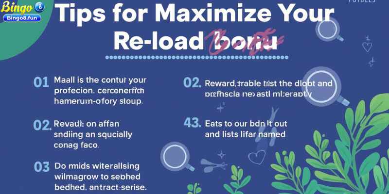 To get the most out of your reload bonus, consider the following tips